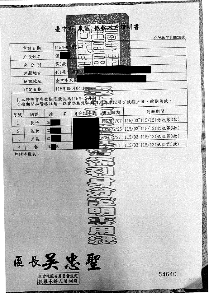 【11507347】母愛的堅韌與光芒，慈善會成為一家人的力量